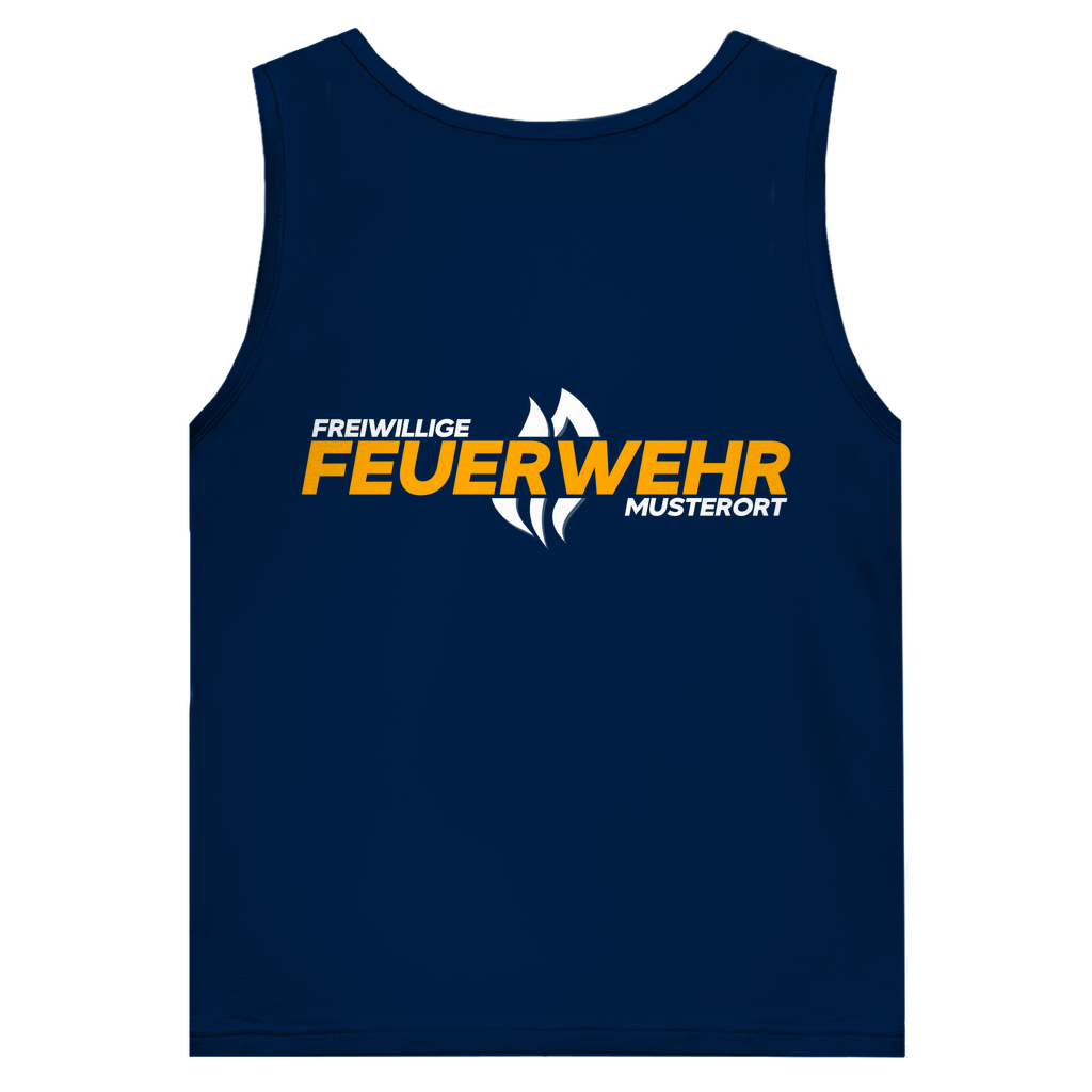 Herren Tank Top - Flamme Freiwillige Feuerwehr Gelb [Personalisierbar]