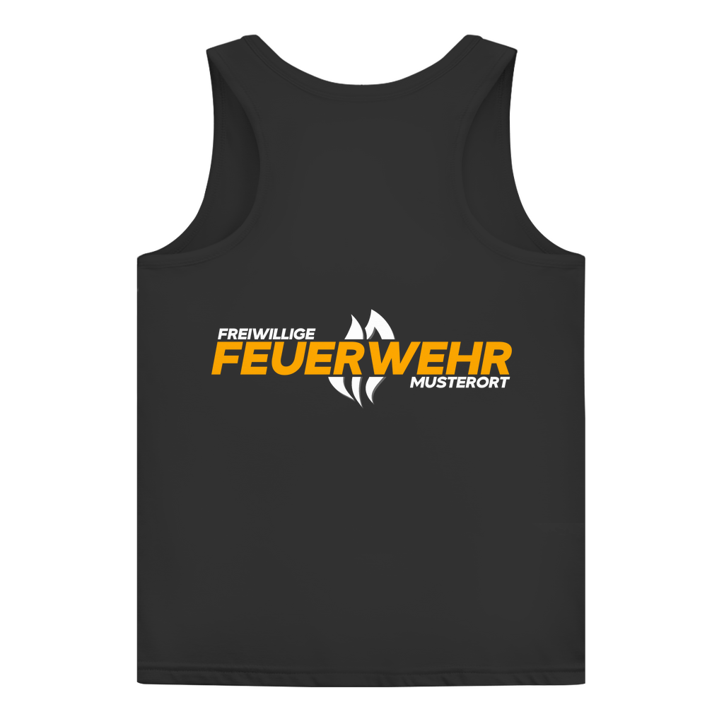 Damen Tank Top - Flamme Freiwillige Feuerwehr Gelb [Personalisierbar]