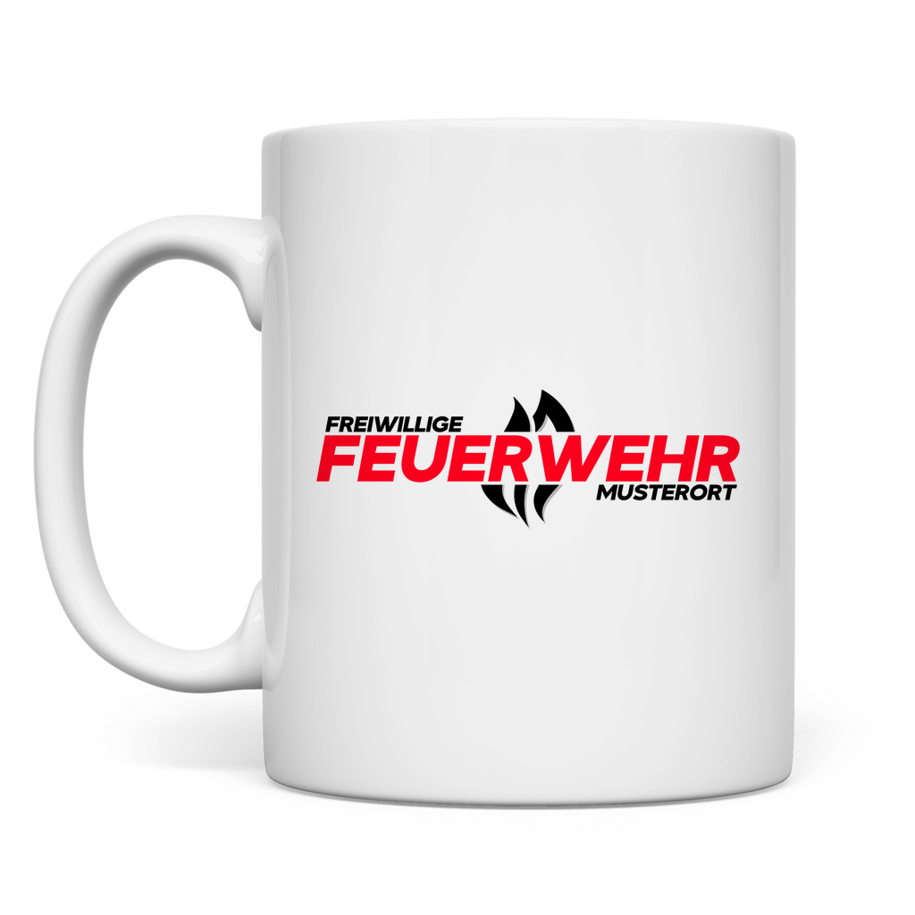 Tasse - Flamme Freiwillige Feuerwehr Rot [Personalisierbar]