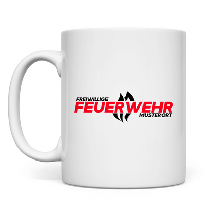 Tasse - Flamme Freiwillige Feuerwehr Rot [Personalisierbar]