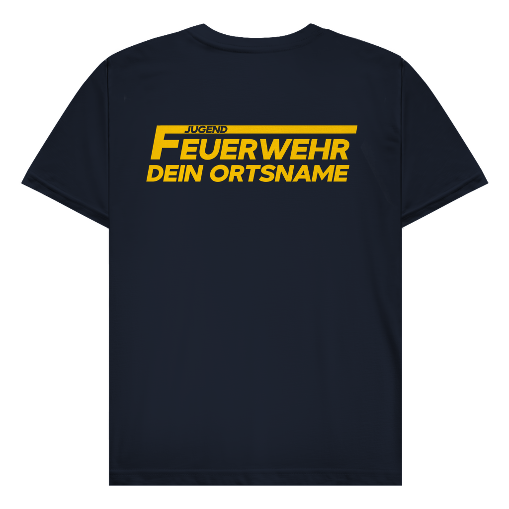 Herren T-Shirt - Jugendfeuerwehr Gelb [Personalisierbar]