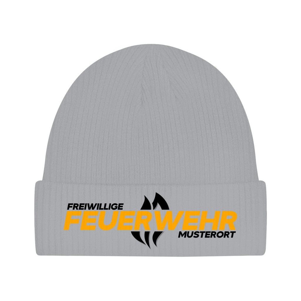 Beanie - Flamme Freiwillige Feuerwehr Gelb [Personalisierbar]