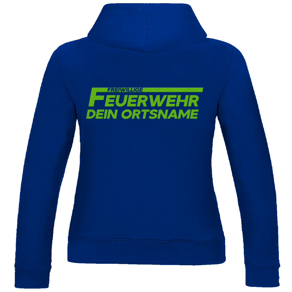 Damen Hoodie - Freiwillige Feuerwehr Grün (Personalisierbar)