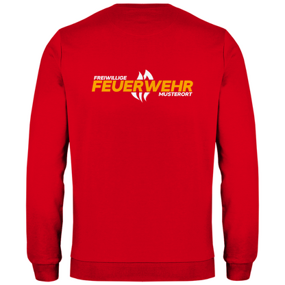 Herren Sweatshirt - Flamme Freiwillige Feuerwehr Gelb [Personalisierbar]