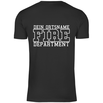Herren T-Shirt - Fire Department (Personalisierbar)