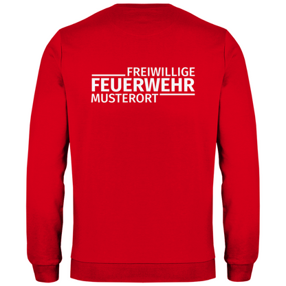 Herren Sweatshirt - Modern Freiwillige Feuerwehr (Personalisierbar)
