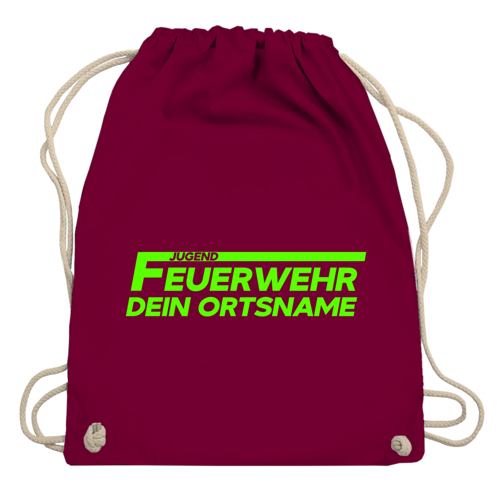 Turnbeutel - Jugendfeuerwehr Grün [Personalisierbar]
