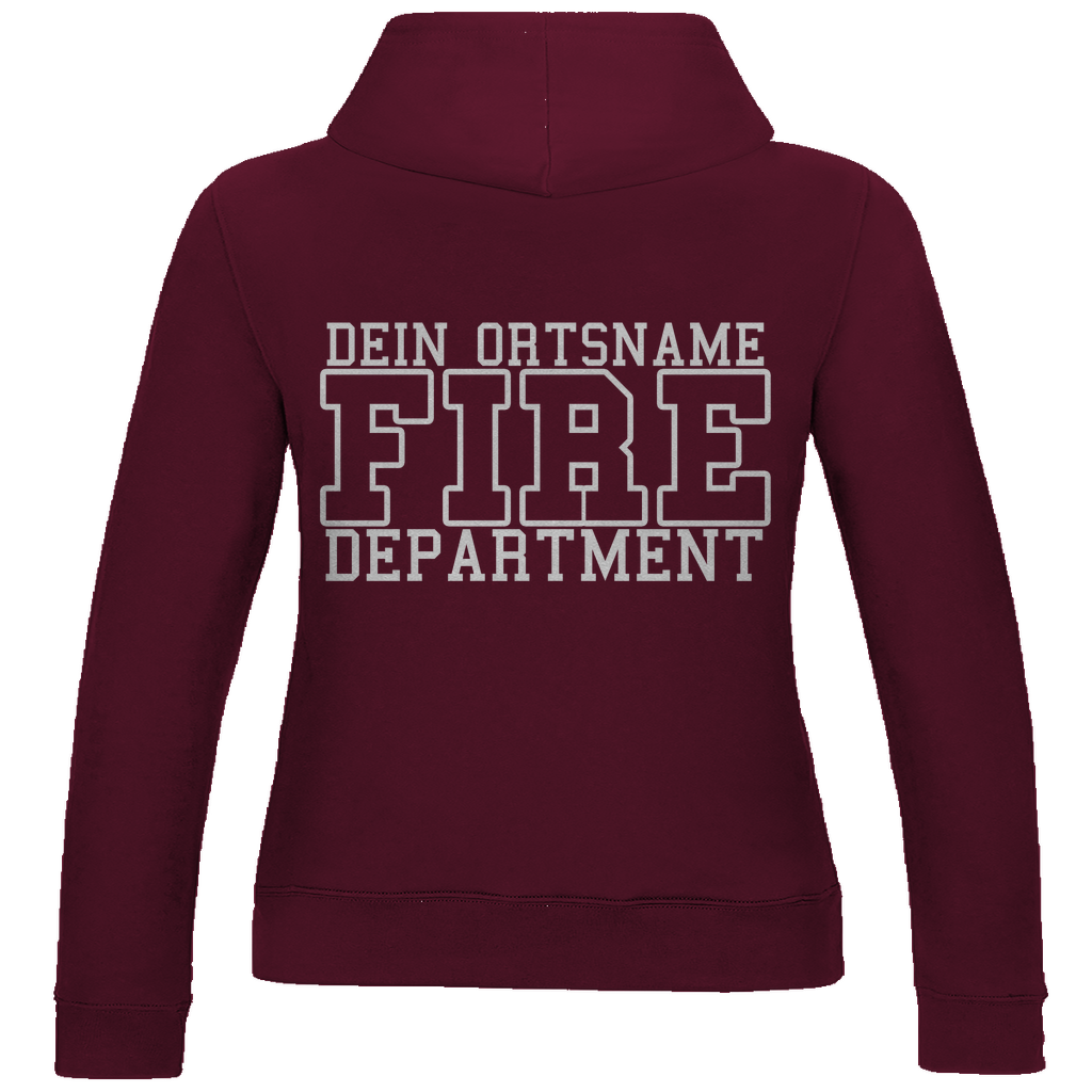 Damen Hoodie - Fire Department (Personalisierbar)