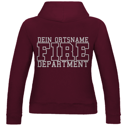 Damen Hoodie - Fire Department (Personalisierbar)