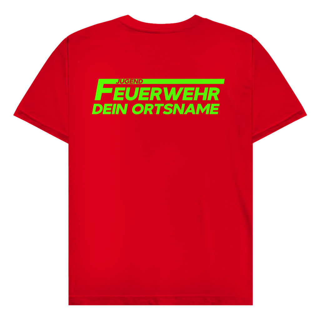 Herren T-Shirt - Jugendfeuerwehr Grün [Personalisierbar]