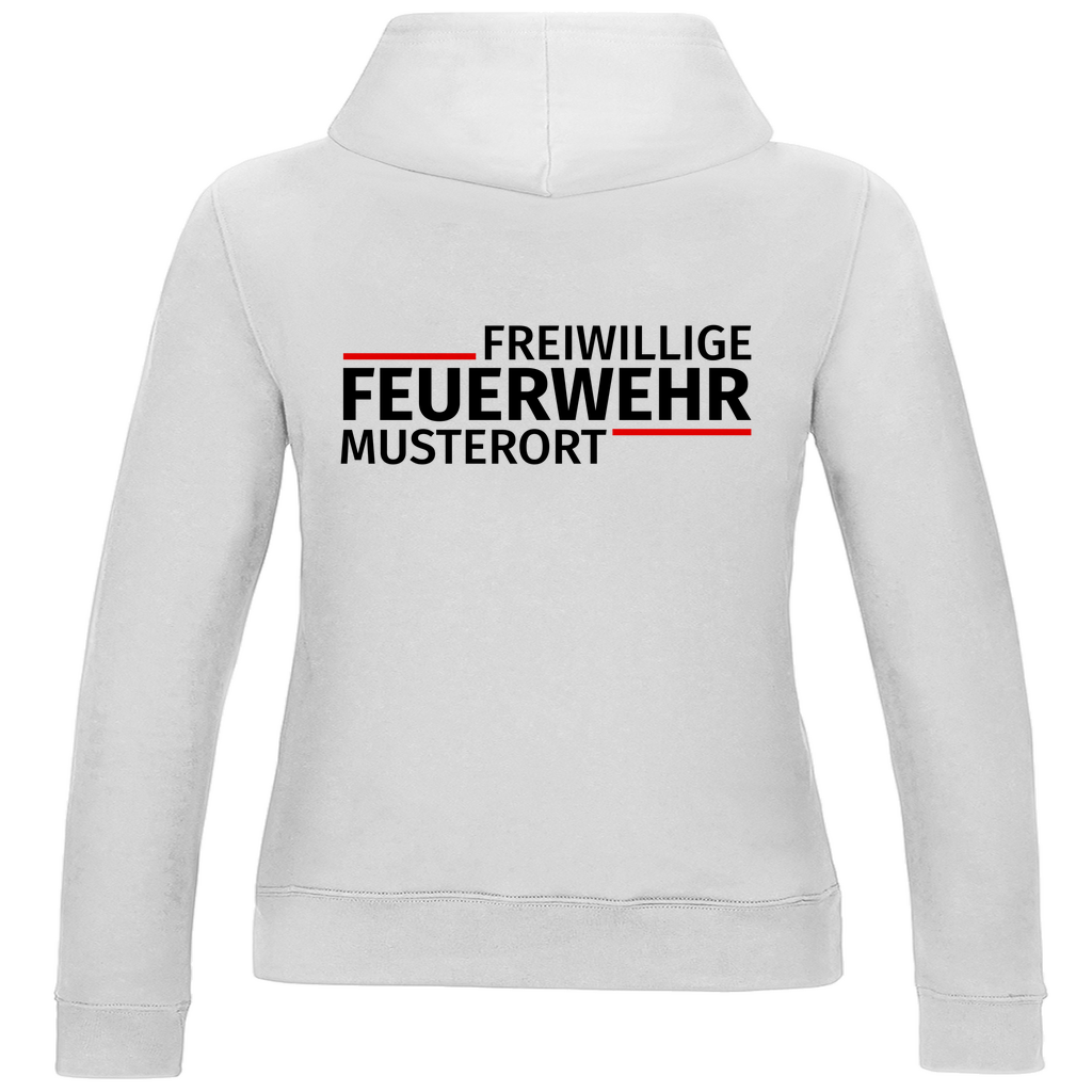 Damen Hoodie - Modern Freiwillige Feuerwehr [Personalisierbar]
