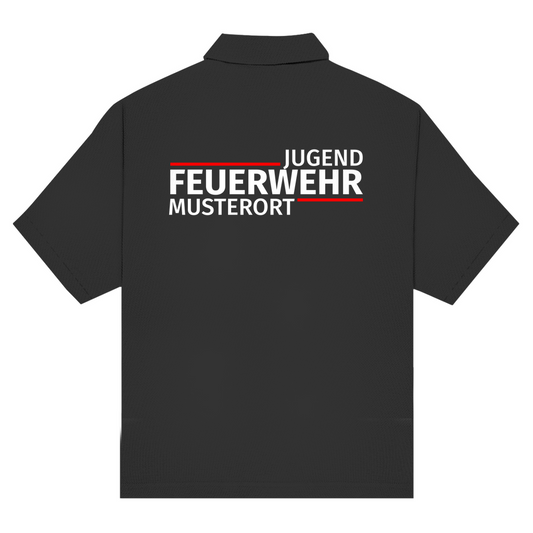 Unisex Poloshirt - Modern Jugendfeuerwehr [Personalisierbar]