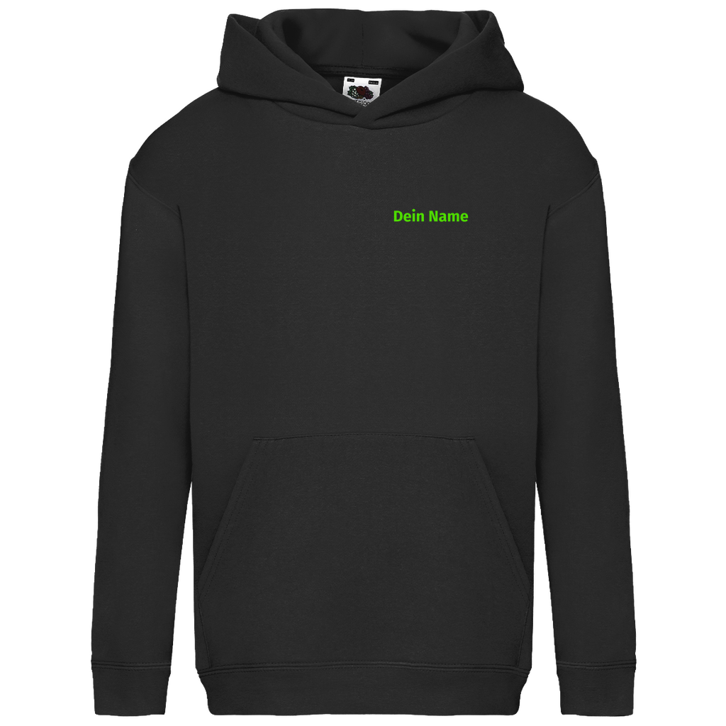 Kinder Hoodie - Jugendfeuerwehr Grün [Personalisierbar]