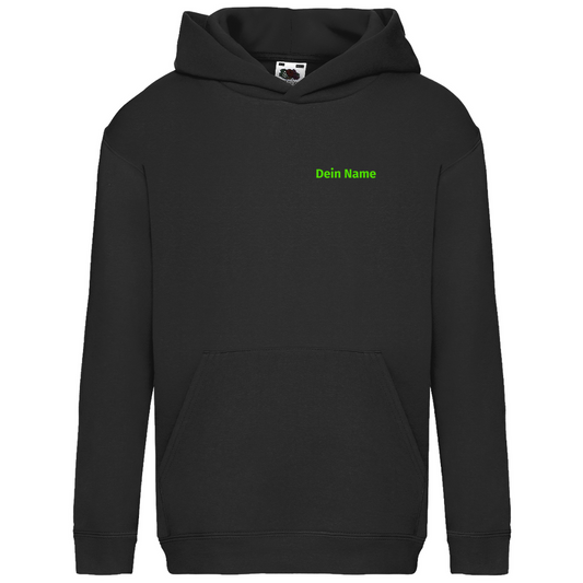 Kinder Hoodie - Jugendfeuerwehr Grün [Personalisierbar]