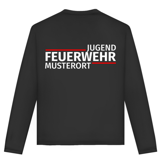 Unisex Langarmshirt - Modern Jugendfeuerwehr [Personalisierbar]