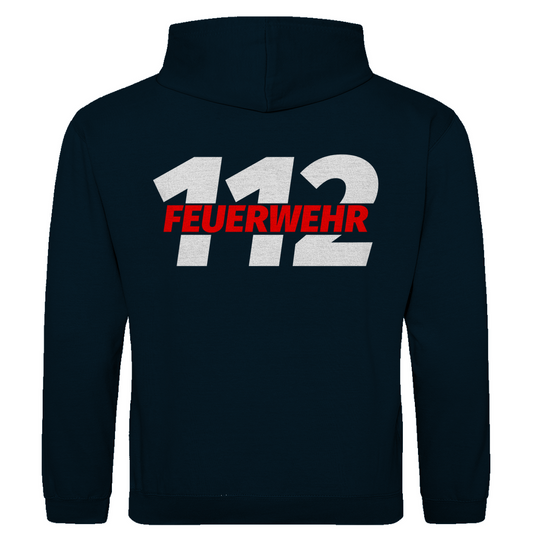 Herren Hoodie - 112 Feuerwehr Rot