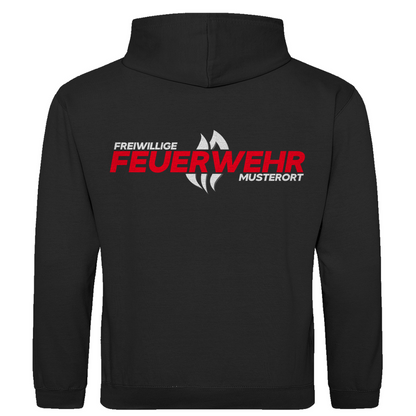 Herren Hoodie - Flamme Freiwillige Feuerwehr Rot [Personalisierbar]