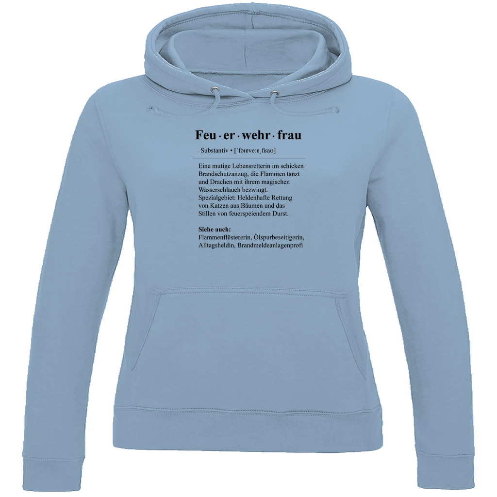 Damen Hoodie - Feuerwehrfrau Definition