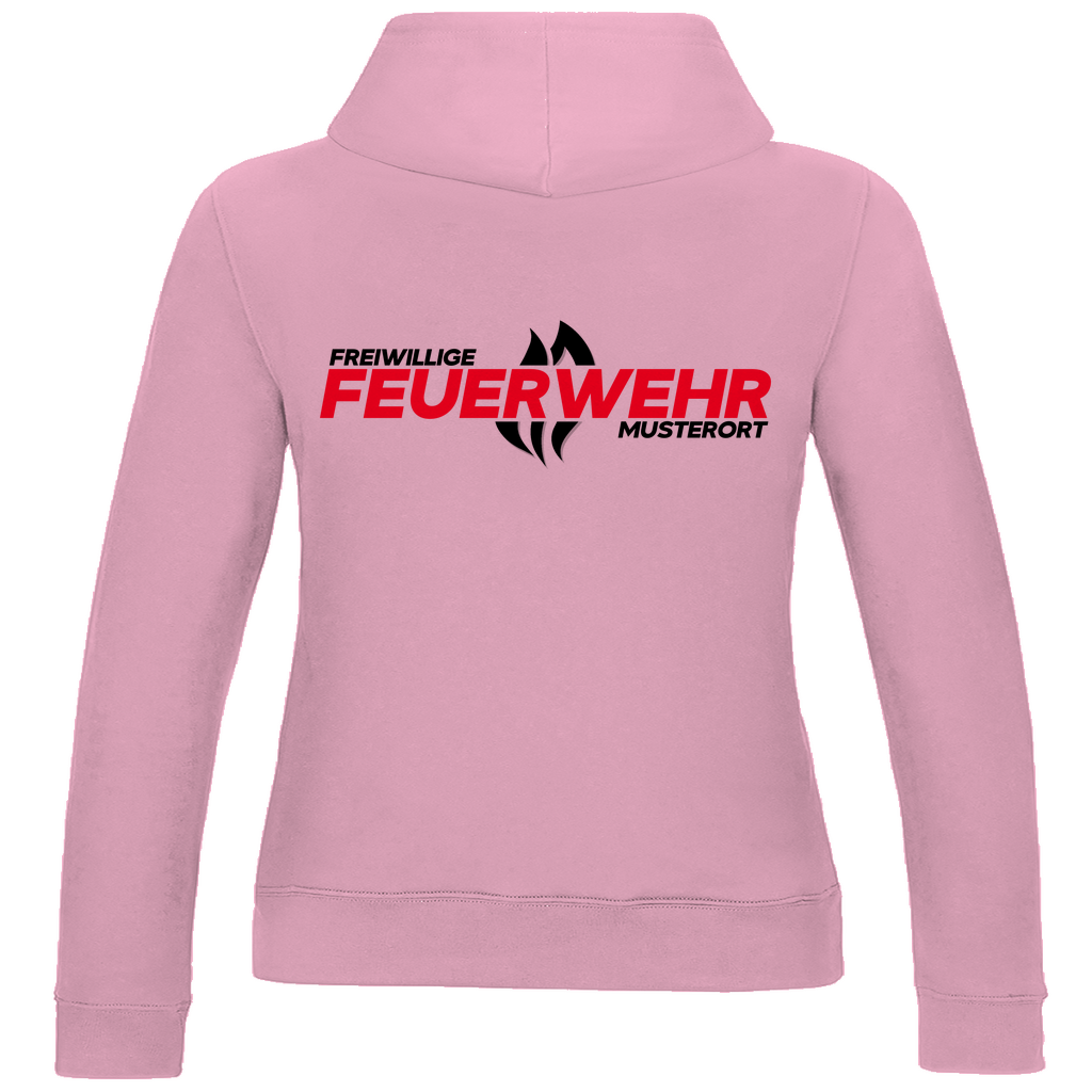 Damen Hoodie - Flamme Freiwillige Feuerwehr Rot [Personalisierbar]