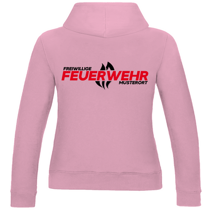 Damen Hoodie - Flamme Freiwillige Feuerwehr Rot [Personalisierbar]