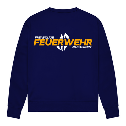 Damen Sweatshirt - Flamme Freiwillige Feuerwehr Gelb [Personalisierbar]