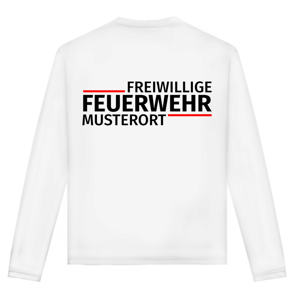Unisex Langarmshirt - Modern Freiwillige Feuerwehr [Personalisierbar]