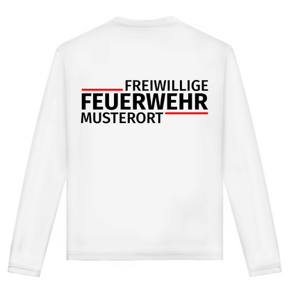 Unisex Langarmshirt - Modern Freiwillige Feuerwehr [Personalisierbar]