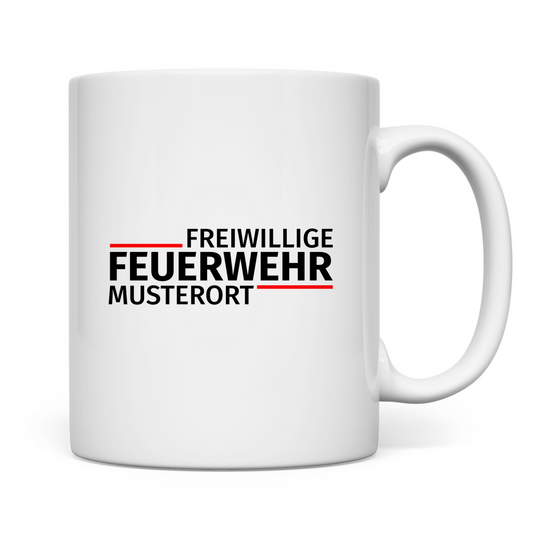 Tasse - Modern Freiwillige Feuerwehr [Personalisierbar]