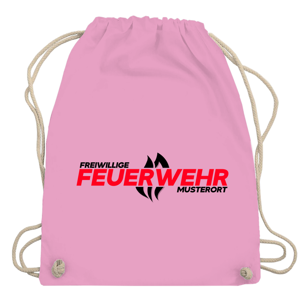 Turnbeutel - Flamme Freiwillige Feuerwehr Rot [Personalisierbar]