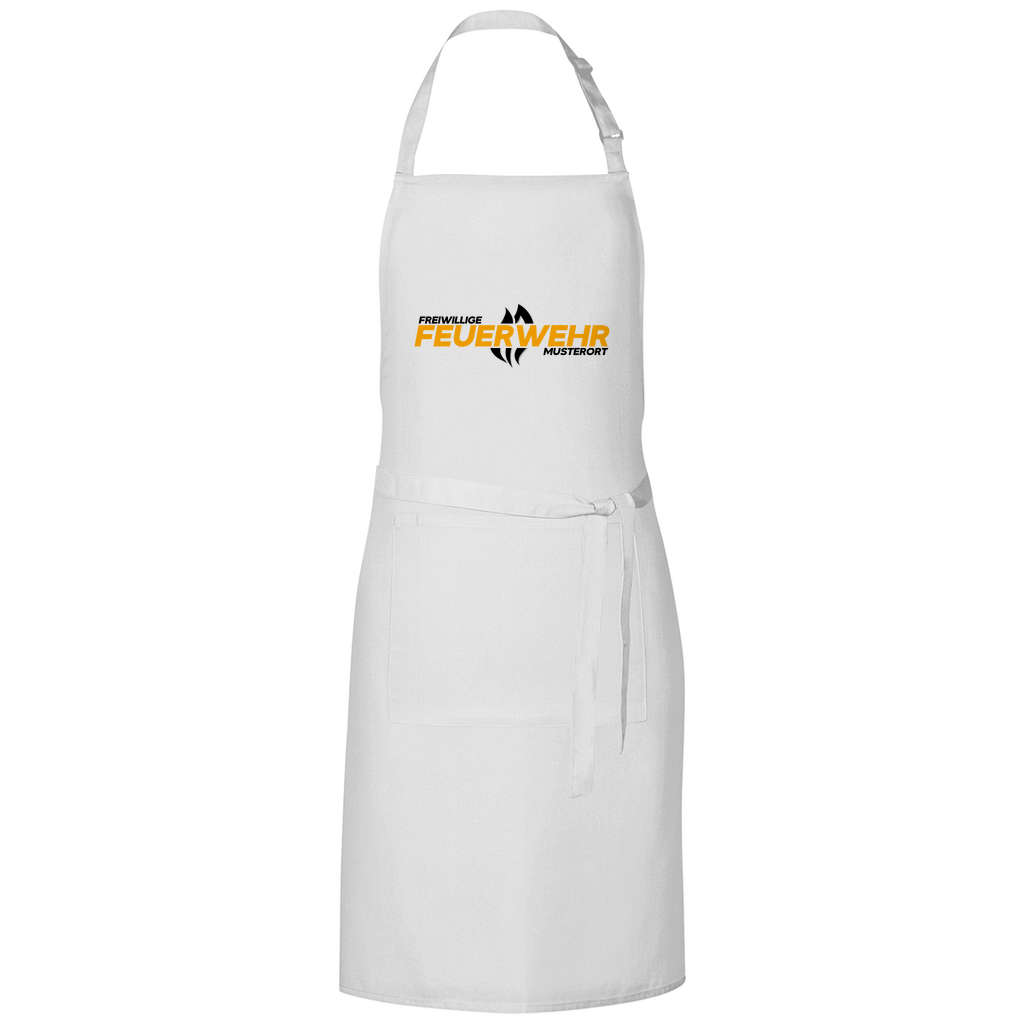 Grillschürze - Flamme Freiwillige Feuerwehr Gelb [Personalisierbar]