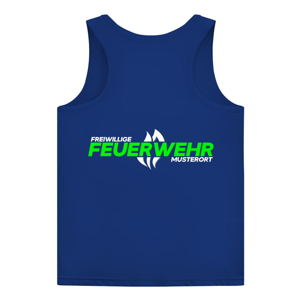 Damen Tank Top - Flamme Freiwillige Feuerwehr Grün [Personalisierbar]