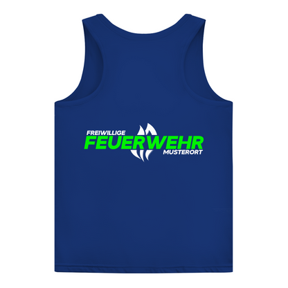 Damen Tank Top - Flamme Freiwillige Feuerwehr Grün [Personalisierbar]