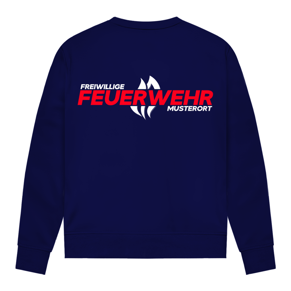 Damen Sweatshirt - Flamme Freiwillige Feuerwehr Rot [Personalisierbar]