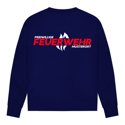 Damen Sweatshirt - Flamme Freiwillige Feuerwehr Rot [Personalisierbar]