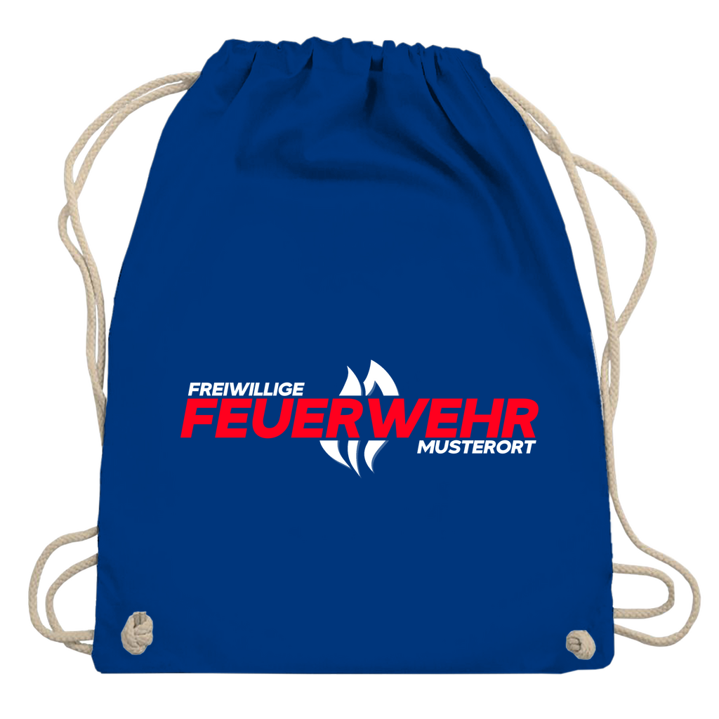 Turnbeutel - Flamme Freiwillige Feuerwehr Rot [Personalisierbar]