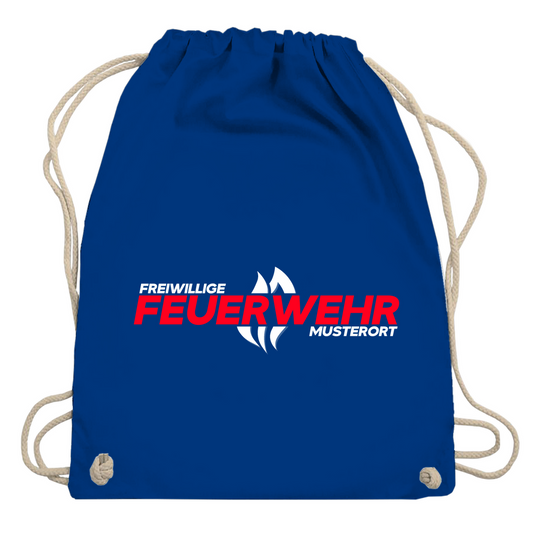 Turnbeutel - Flamme Freiwillige Feuerwehr Rot [Personalisierbar]