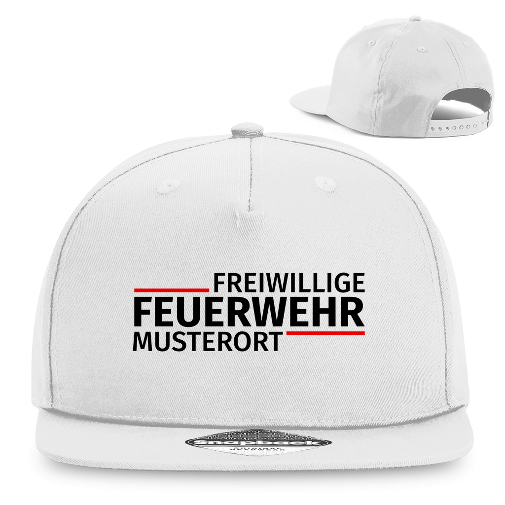 Snapback Rapper Cap - Modern Freiwillige Feuerwehr [Personalisierbar]
