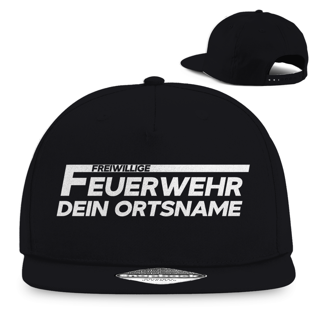Snapback Rapper Cap - Freiwillige Feuerwehr [Personalisierbar]