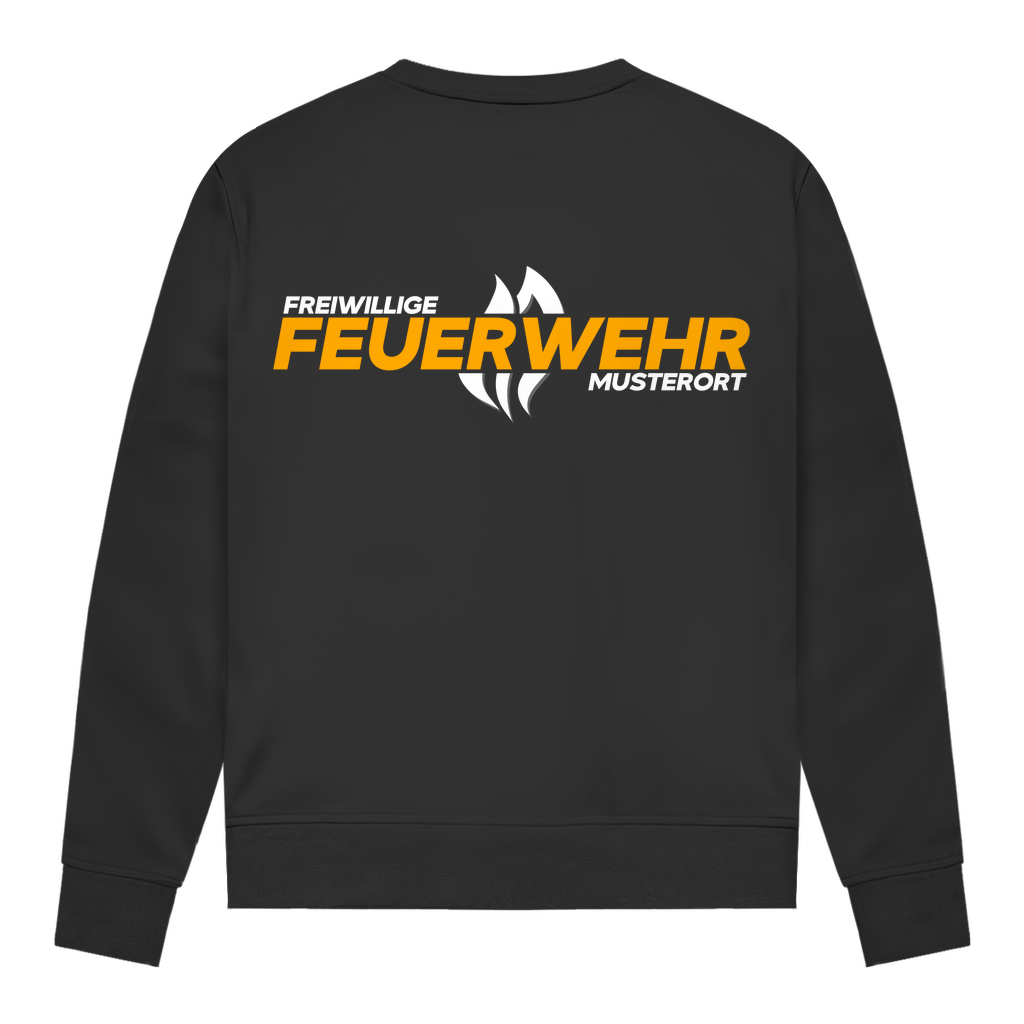 Damen Sweatshirt - Flamme Freiwillige Feuerwehr Gelb [Personalisierbar]