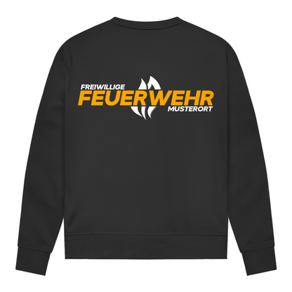 Damen Sweatshirt - Flamme Freiwillige Feuerwehr Gelb [Personalisierbar]