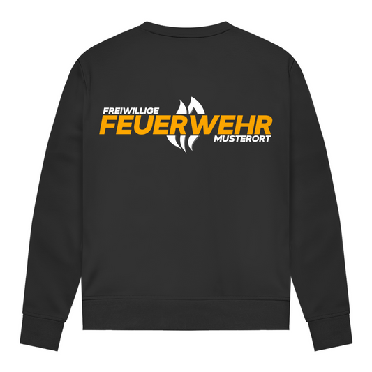 Damen Sweatshirt - Flamme Freiwillige Feuerwehr Gelb [Personalisierbar]