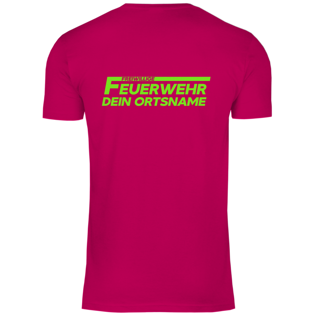 Herren T-Shirt - Freiwillige Feuerwehr Grün (Personalisierbar)