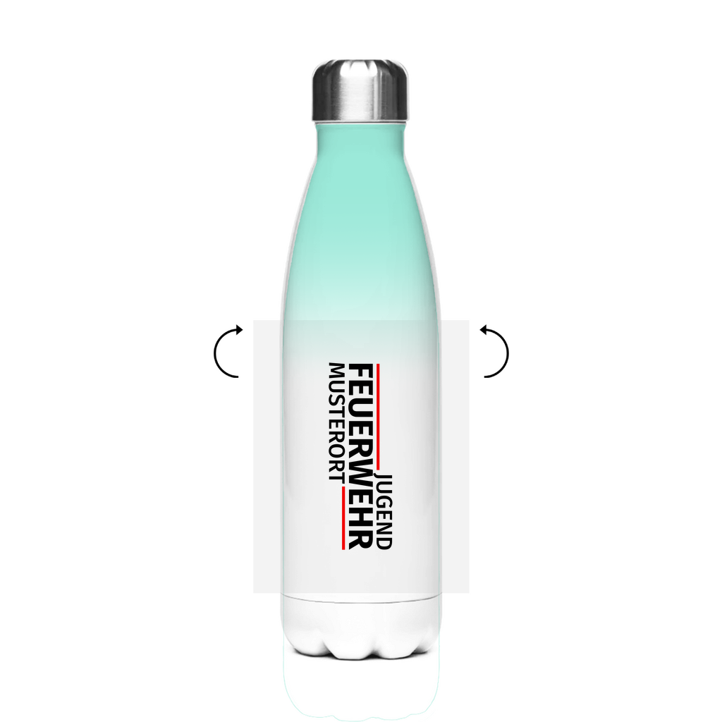 Edelstahl-Thermoflasche - Modern Jugendfeuerwehr [Personalisierbar]