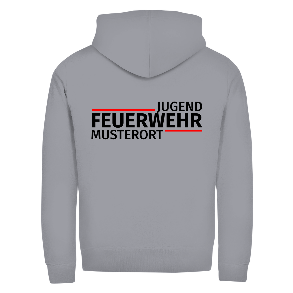 Unisex Zipper Hoodie - Modern Jugendfeuerwehr [Personalisierbar]