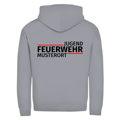 Unisex Zipper Hoodie - Modern Jugendfeuerwehr [Personalisierbar]