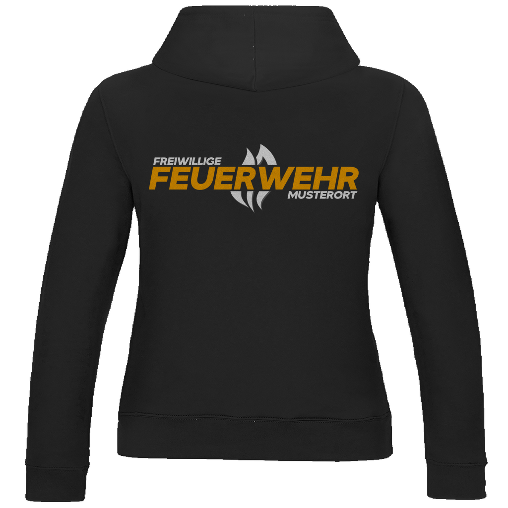 Damen Hoodie - Flamme Freiwillige Feuerwehr Gelb [Personalisierbar]
