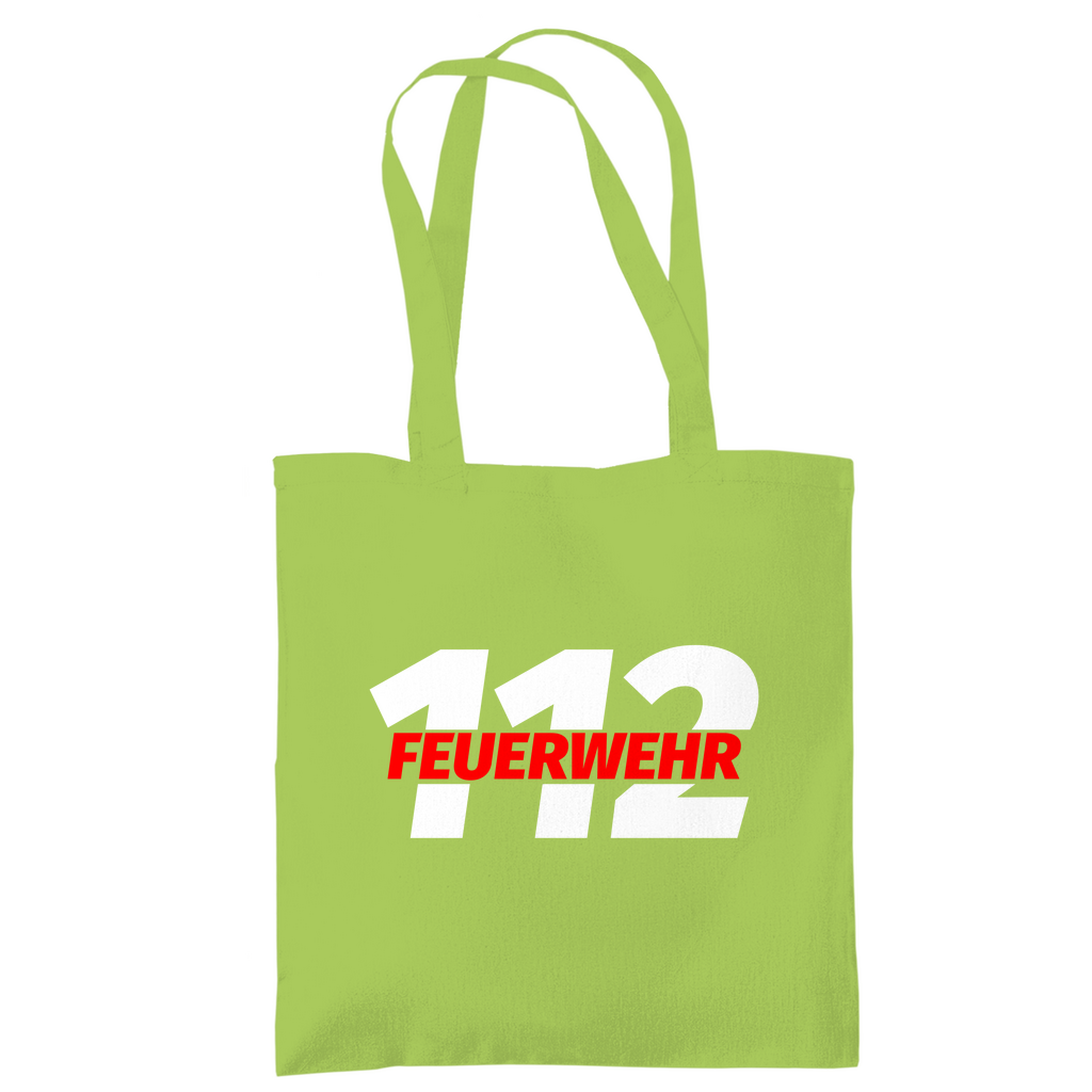 Tragetasche - 112 Feuerwehr Rot
