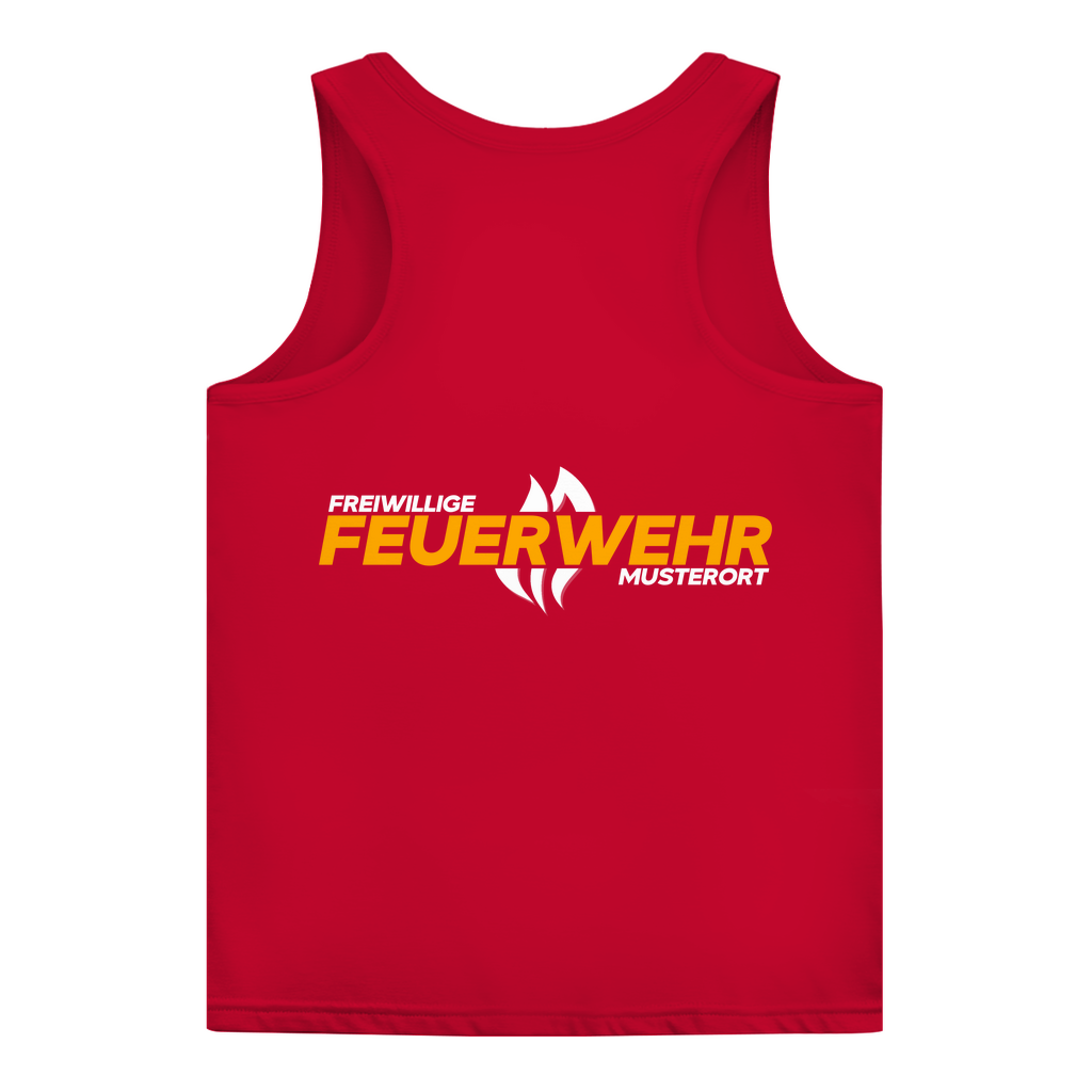 Damen Tank Top - Flamme Freiwillige Feuerwehr Gelb [Personalisierbar]