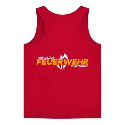 Damen Tank Top - Flamme Freiwillige Feuerwehr Gelb [Personalisierbar]