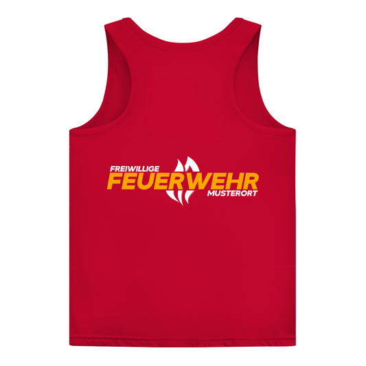 Damen Tank Top - Flamme Freiwillige Feuerwehr Gelb [Personalisierbar]
